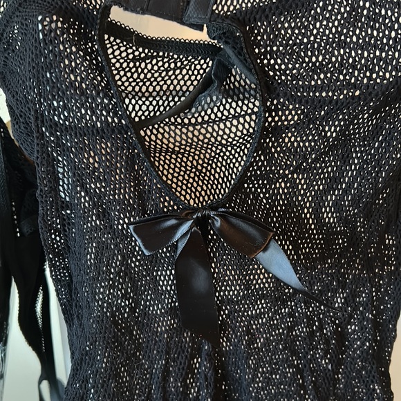 DREAMGIRL complete black sexy lingerie size large - Picture 5 of 9